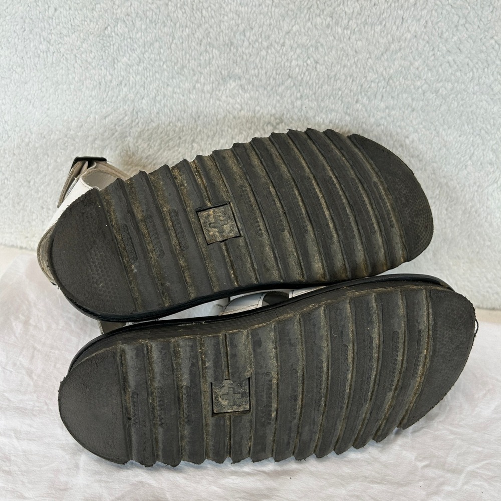 Dr. Martens Blaire White Hydro Leather Platform Gladiator Sandals Womens 6 - Picture 13 of 16